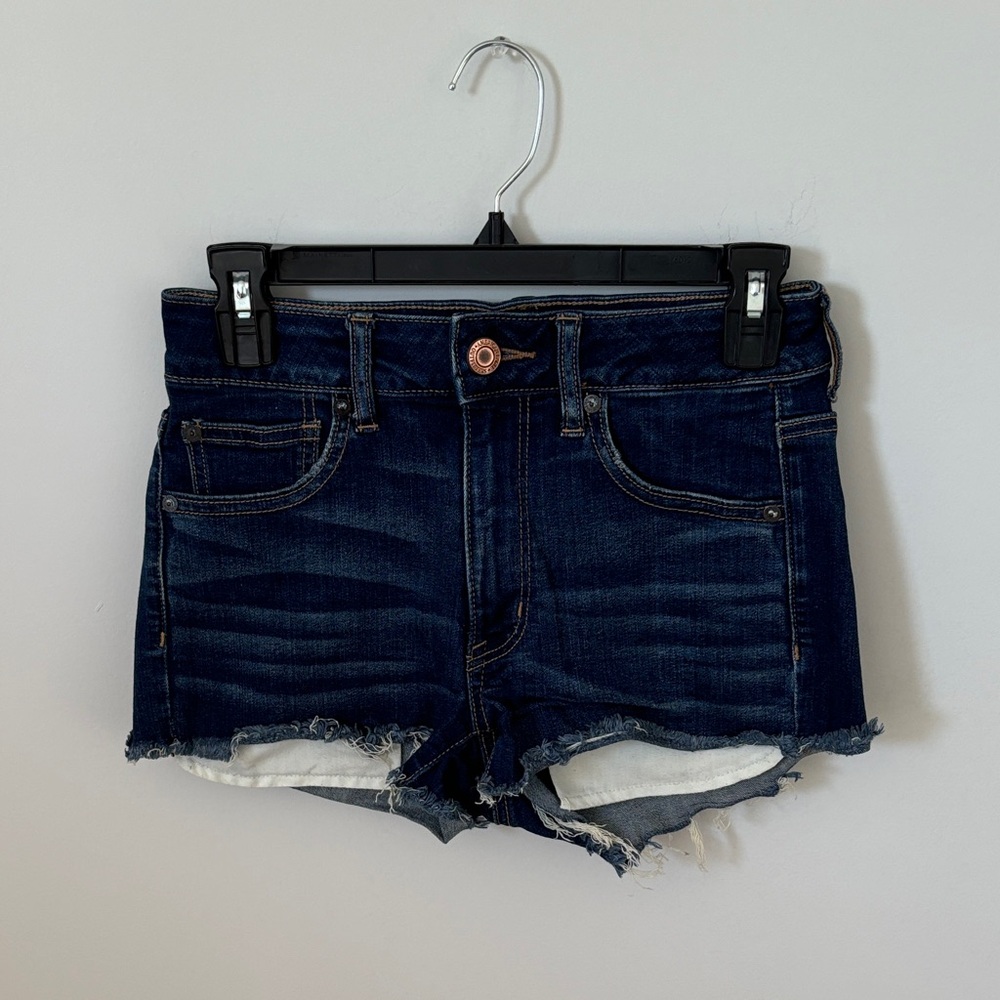 American Eagle Dark Blue Jean Shorts